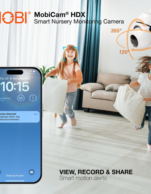 Load image into Gallery viewer, cam 2 Pack HDX Smart Wi-Fi Pan &amp; Tilt Baby Nursery Monitoring Camera, Free Smart App Compatible for Ios &amp; Android
