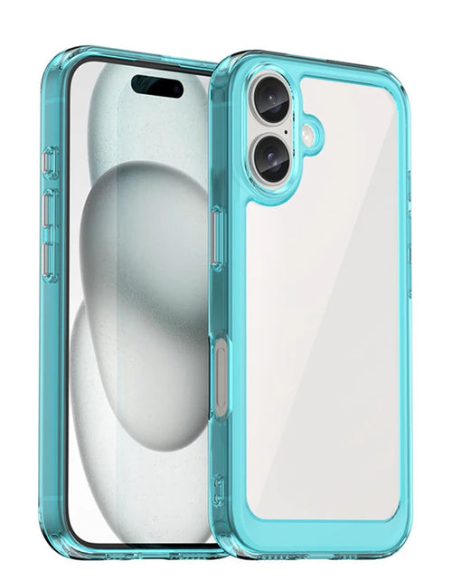 Load image into Gallery viewer, For  16 Case  16 plus Pro Max Cover Luxury Clear PC Shockproof Silicone Protective Phone Back Cover for  16
