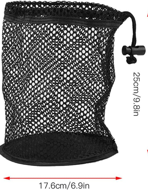 Load image into Gallery viewer, Golf Ball Mesh Bag, Lightweight Nylon Mesh Drawstring Drawstring Pouch Golf Balls Holder Storage Collector(50 Balls Collector)
