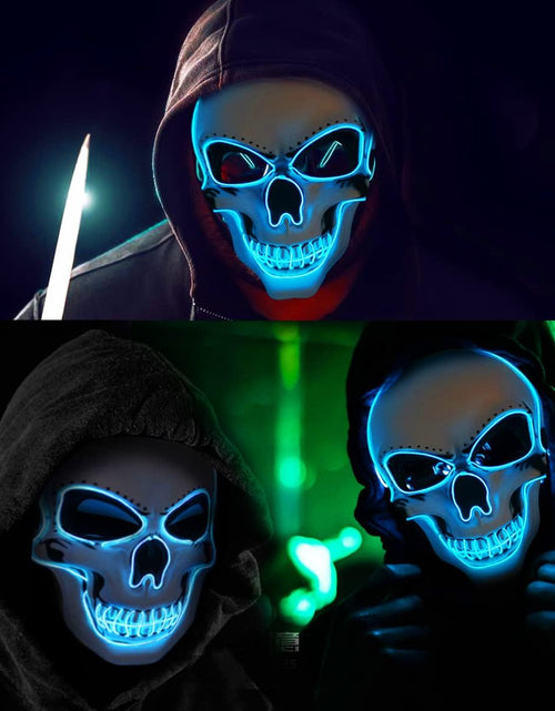 Load image into Gallery viewer, Halloween Mask LED Light up Costumes Scary Mask for Party Supplies Favor
