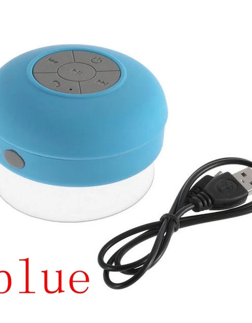 Load image into Gallery viewer, Mini Bluetooth Speaker Shower Subwoofer Waterproof Handsfree Loudspeaker with Suction Cup Mic for Bathroom Pool Beach Car Phone
