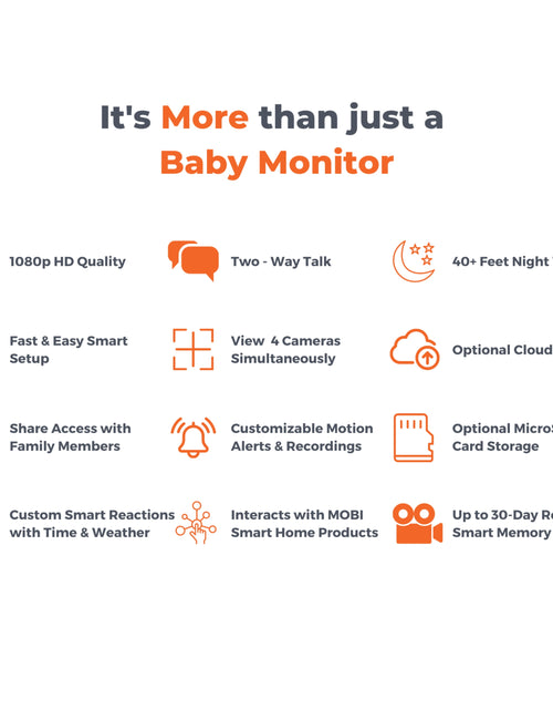 Load image into Gallery viewer, cam 2 Pack HDX Smart Wi-Fi Pan &amp; Tilt Baby Nursery Monitoring Camera, Free Smart App Compatible for Ios &amp; Android
