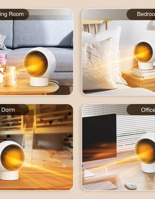 Load image into Gallery viewer, Portable Heater, Space Heaters for Indoor Use, Electric Heater Safe Quiet Ceramic Heater, Small Space Heater for Office, Room Heater, Desk Heater
