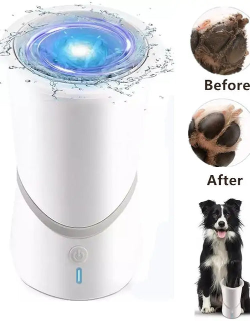 Load image into Gallery viewer, Automatic Dog Paws Cleaner Pet Foot Washer Cup Portable Paw Cleaner for Small and Medium-Sized Dogs Silicone Dog Paw Cleaner Cup
