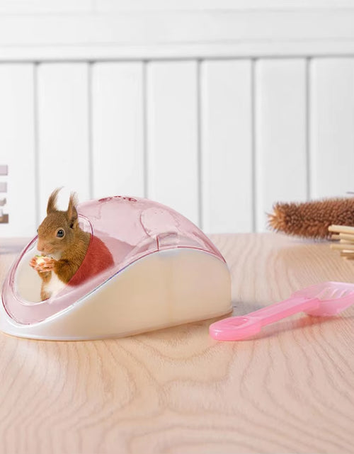 Load image into Gallery viewer, Cute Hamster Bathroom Creative Hamster Sand Bathroom Sand Bath Container with Shovel Pet Cleaning Supplies
