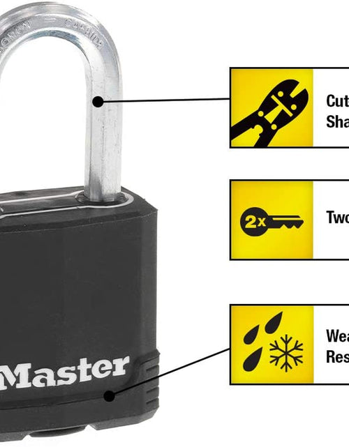 Load image into Gallery viewer, Magnum Heavy Duty Outdoor Padlock with Key, 1 Pack
