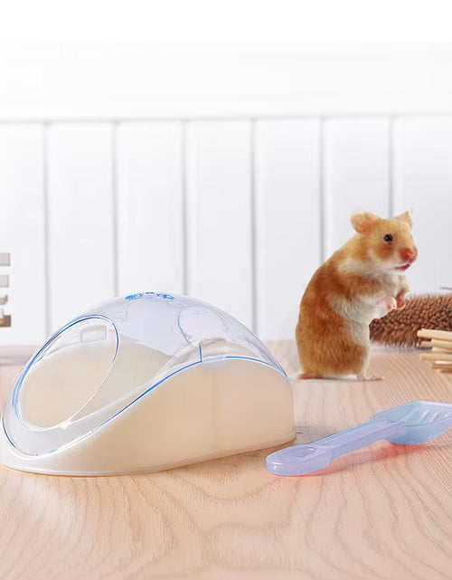 Load image into Gallery viewer, Cute Hamster Bathroom Creative Hamster Sand Bathroom Sand Bath Container with Shovel Pet Cleaning Supplies
