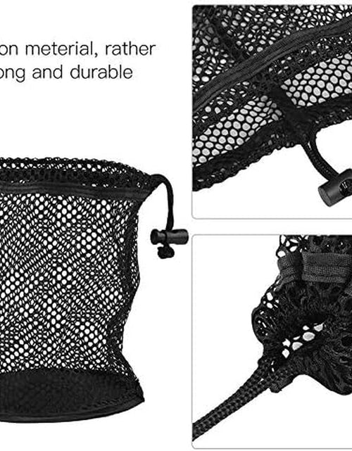 Load image into Gallery viewer, Golf Ball Mesh Bag, Lightweight Nylon Mesh Drawstring Drawstring Pouch Golf Balls Holder Storage Collector(50 Balls Collector)
