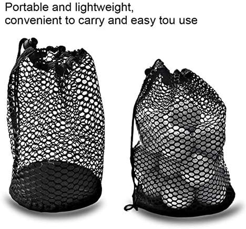 Golf Ball Mesh Bag, Lightweight Nylon Mesh Drawstring Drawstring Pouch Golf Balls Holder Storage Collector(50 Balls Collector)