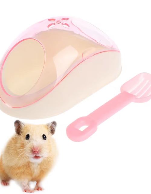 Load image into Gallery viewer, Cute Hamster Bathroom Creative Hamster Sand Bathroom Sand Bath Container with Shovel Pet Cleaning Supplies
