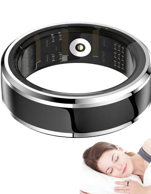 Load image into Gallery viewer, Sleep Tracker Ring Fitness Sleep Heart Rate Ring BT Health Tracker with 3-5 Days Battery Life Waterproof Tracker for Sleep
